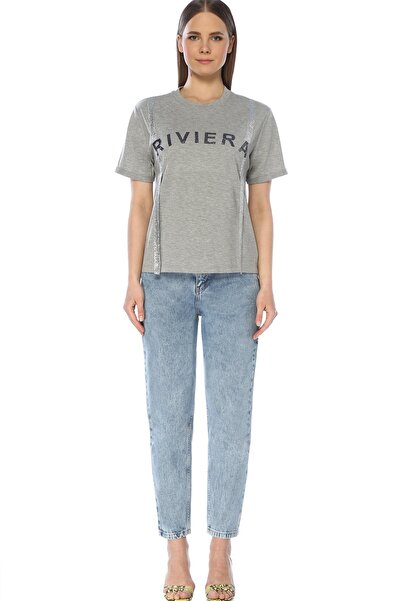 Network Μπλουζάκι με στάμπα σε γκρι κείμενο