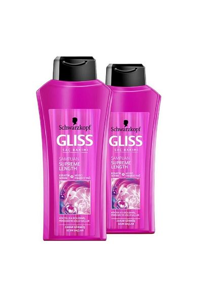 Gliss Supreme Length 525ml Shampoo - 2 Pieces