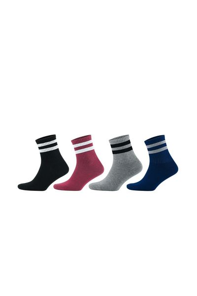 Go With Women's Socks Business Elegant Circle Short 4-Piece