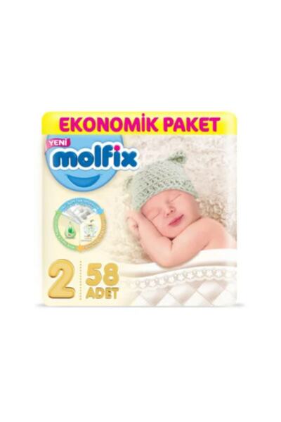 Molfix Bebek Bezi 2 Beden Mini Ekonomik Paket 58 Adet