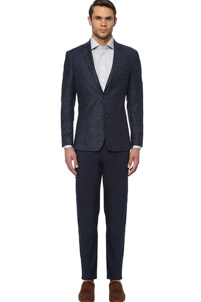 Network Hellmarineblaue Slim Fit-Hose für Herren1072342