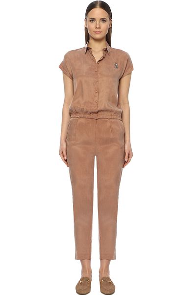 Network Hellbraunes Basic-Fit-Hemd für Damen1073209