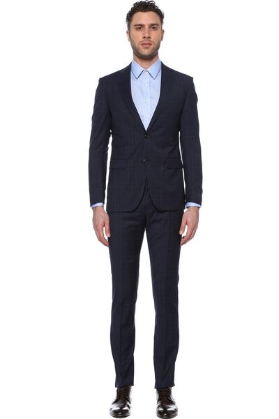 Network Men's Slim Fit Navy Blue Suit 1072987