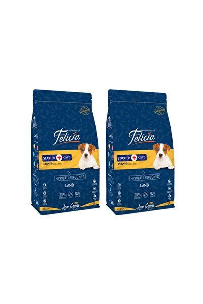 Felicia Köpek Maması Küçük Irk Puppy Az Tahıllı Kuzulu Yavru 3 kg X 2 Adet