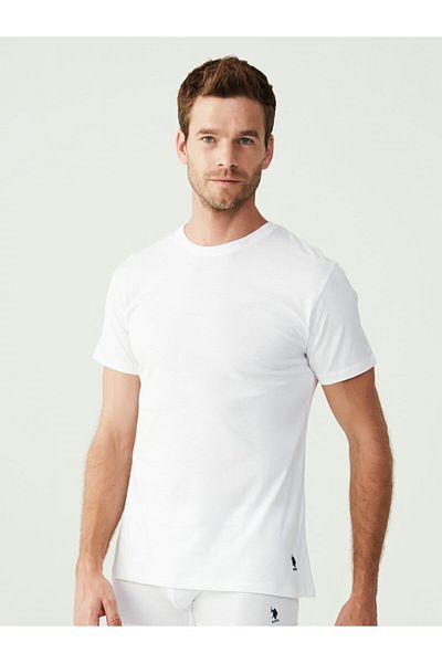 U.S. Polo Assn. Βάση. Polo Assn 80197 Ανδρικό εσώρουχο με στρογγυλή λαιμόκοψη 2 τεμαχίων