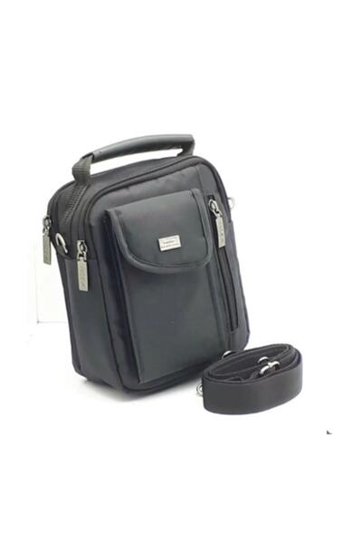 MODA Men's Shoulder and Hand Bag - 135 Black, 19x14x8 cm Size