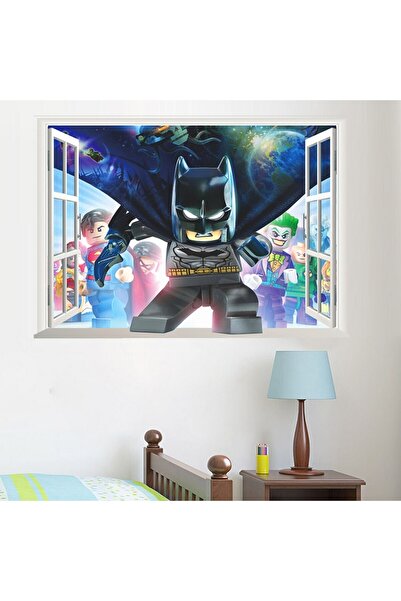 CRYSTAL KIDS Çocuk Odası Duvar Dekorasyonu Lego Batman Betmen Pvc Duvar Sticker