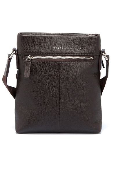 Tergan Brown Leather Men's Messenger Bag 21403a7p