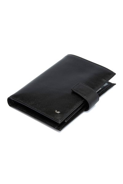 Tergan Black Leather Men's Wallet 01484b06