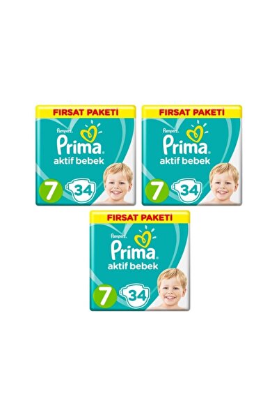 Prima باقة الفرصة حفاضات أطفال مقاس 7 102 قطعة 3*34