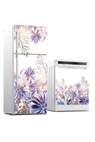 Tilki Dünyası Refrigerator And Dishwasher Set Sticker 0309