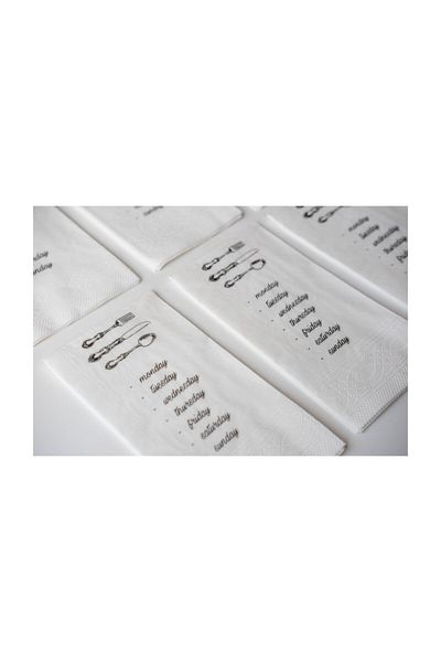 SimeStore Napkin (Days of the Week)