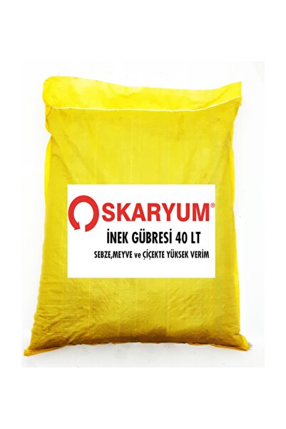 OSKARYUM Inek Gübresi 40 Lt (sebze, Meyve Ve Çiçekler Için)