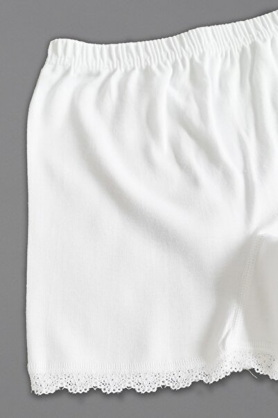 Altun Κοριτσίστικα λευκά βαμβακερά μπόξερ - 3 τεμάχια