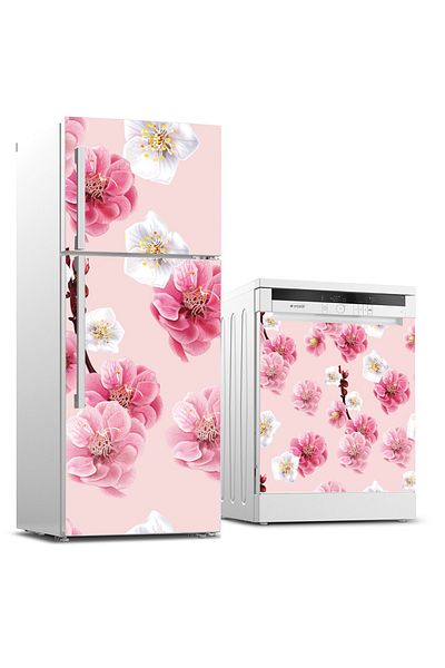 Tilki Dünyası Refrigerator And Dishwasher Set Sticker 0226
