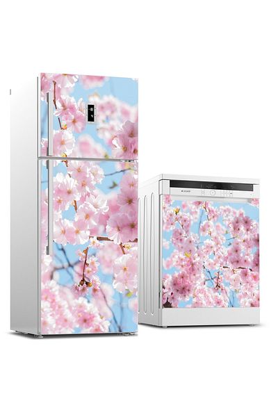 Tilki Dünyası Refrigerator And Dishwasher Set Sticker 0233