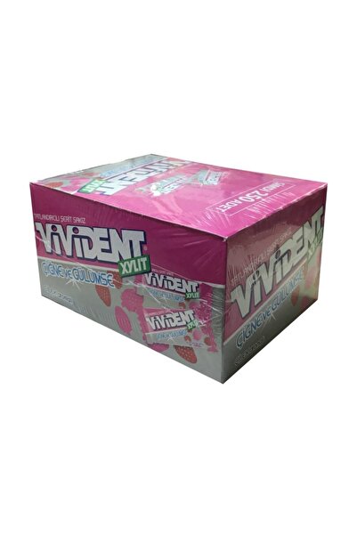Vivident Çilek Aromalı Tatlandırıcılı Şerit Sakız 230 Adet