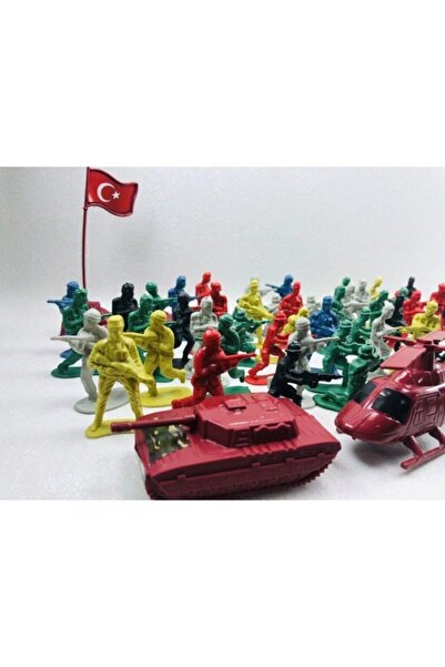 Bircan Oyuncak Türk Askeri Asker Seti Tam 58 Parça Oyuncak Asler Seti