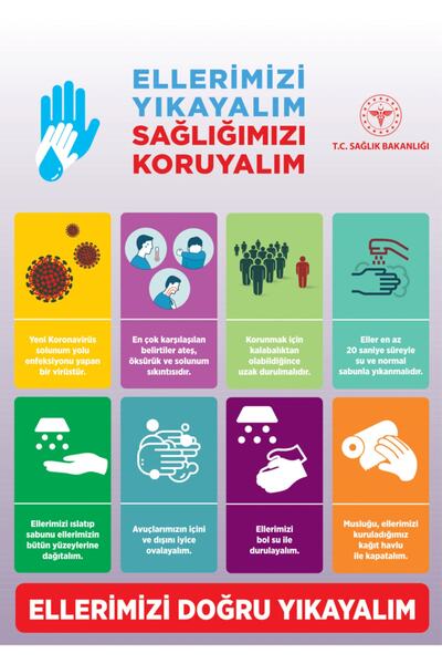 SÖNSAN لافتات التحذير "دعونا نغسل يدويًا ونحقق صحة يدويًا" مقاس 25 × 35 سم