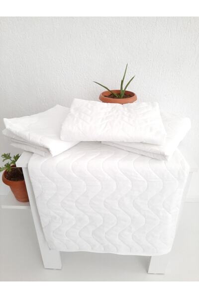 Mef Collection 2-Piece Quilted Pillow Protector Mattress Cover White 50X70 | ...