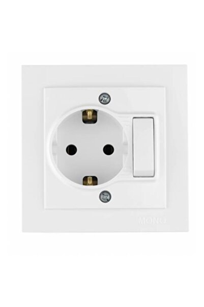 MONO Furniture Socket Switched Grounded Recessed