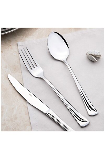 Nehir Maksi Sade 30 Parça Çatal Kaşık Bıçak Takımı