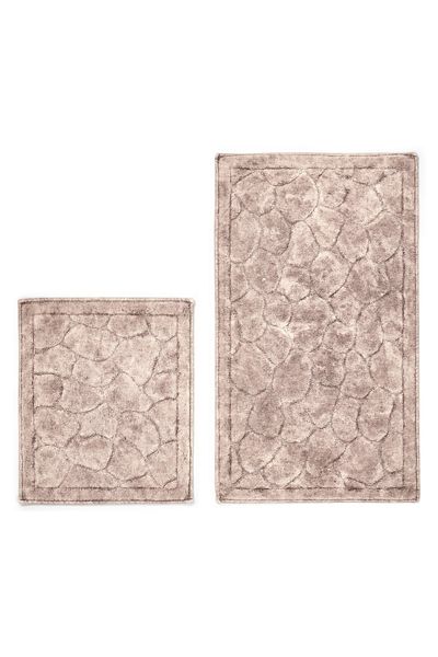 Alanur Home Alanur Antique Cotton 2-Piece Mat Antique Brown