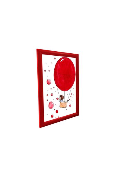 ÖZCANLAR ÇERÇEVE Gift Frame Decoration Picture Frame A4 Diploma Document A4 Red