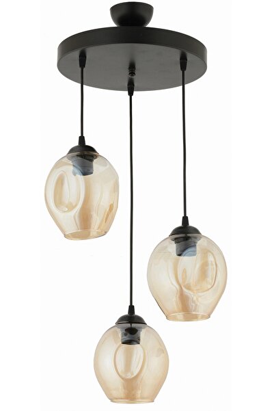 Trendylight Bowling 3 Lü Bal Renkli Sarkıt Avize