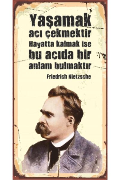 Hayat Poster Αφίσα Νιτσέ Ξύλινη Λογοτεχνία