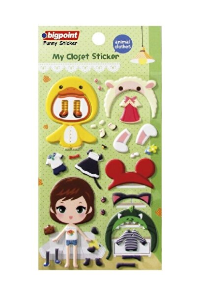 Bigpoint Sticker Hayvan Figür Giydirme