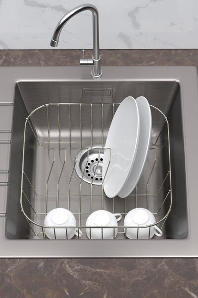 Teknotel Lavabo Evye Tabaklık Bulaşıklık Altın Sarı Kb081