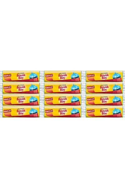 Koroplast Strong Garbage Bag Large Size 10 Pieces Set of 12