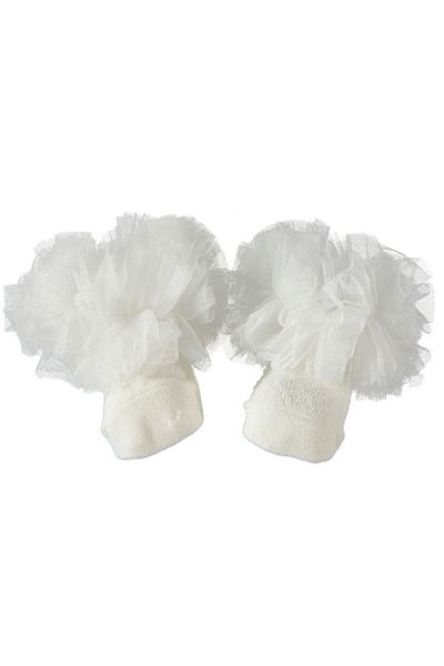 Minidamla Frilly Cream Socks