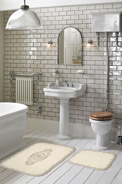 Alanur Home Selonya Welsoft Oval 2-Piece Bath Set Cream