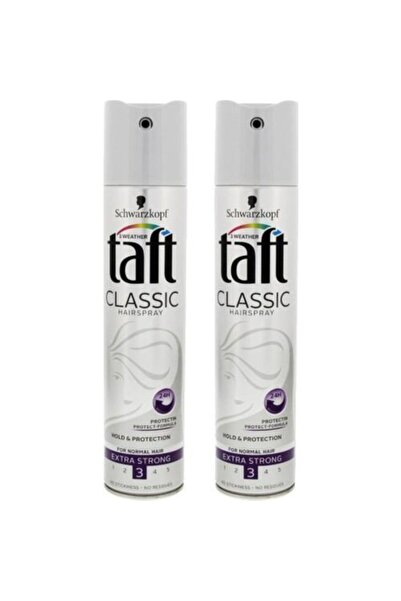 Taft Saç Spreyi Classıc Extra Güçlü Gri No:3 2 Adet