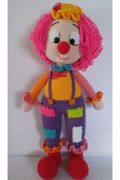 OYUNCAKPARK Yamalı Şirin Palyaço Amigurumi Organik Oyuncak