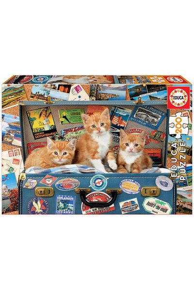 EDUCA Travelling Kittens 200 Pieces