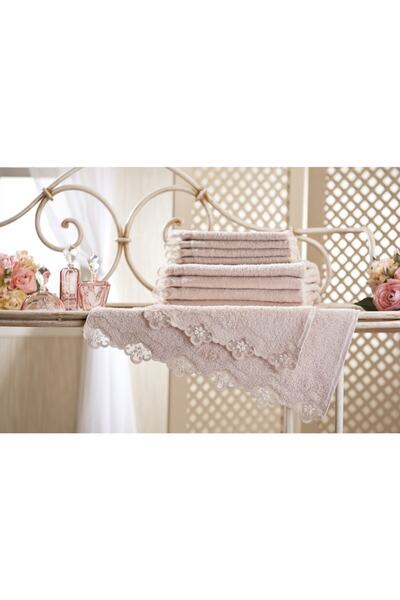 Gül Güler منشفة حمام دانتيلي أكزيلا