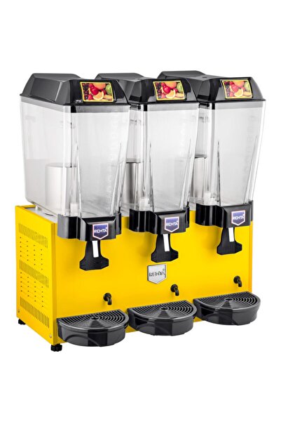 Remta Üçlü Limonata Şerbet Soğutucu 20+20+20 Lt - Sarı Renk - St16