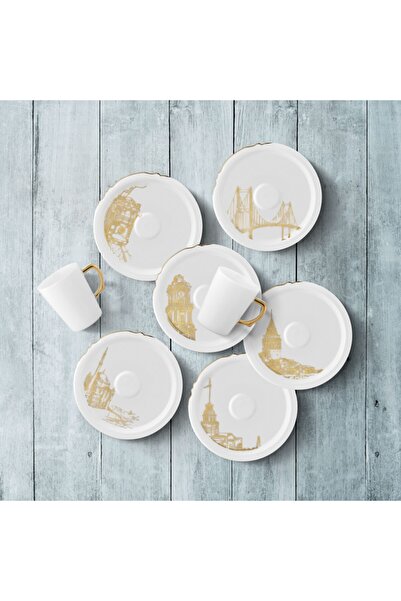 Koleksiyon Eser-i Istanbul Türk Kahvesi Seti 6'lı Nostalji