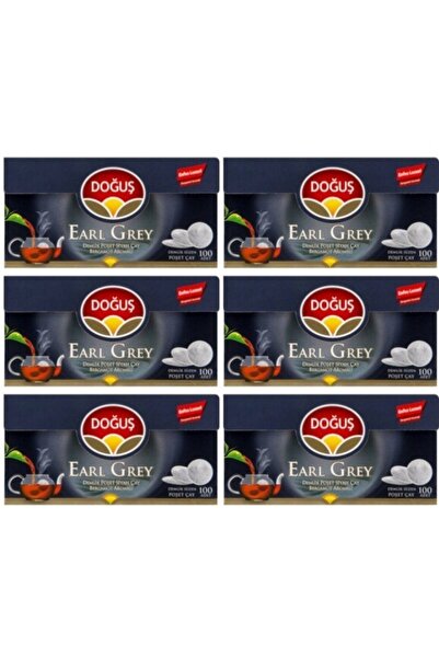 Doğuş Earl Grey Bergamotlu Siyah Demlik Poşet Çay 100 x 3.2 gr - 6 Adet