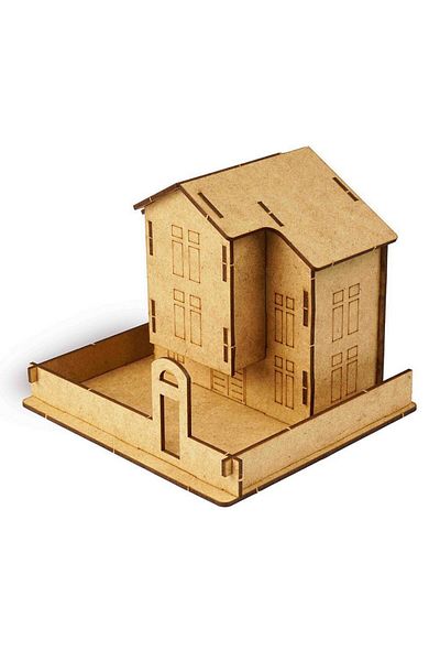 HAYAL Wooden Saffronball House Model - 3D Wooden Model
