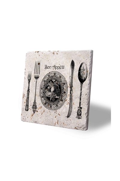 Oscar Stone Decor Gray Natural Stone Trivet
