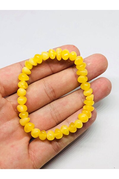 Amber Adult Wristband Casual Use Matte Yellow Sports Stylish