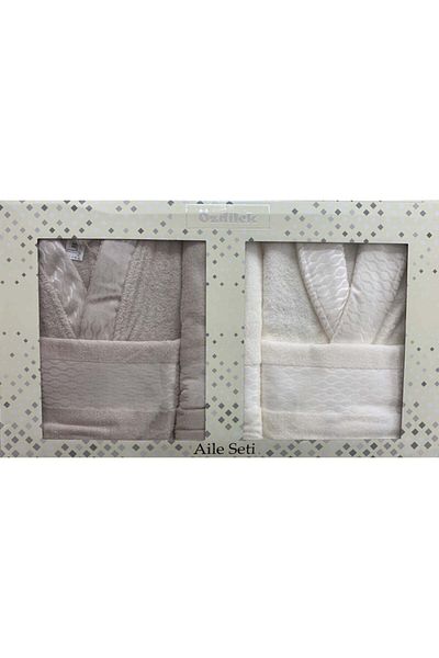 Özdilek Elissa 6 Τεμάχια 100% Βαμβακερό Σετ Μπουρνούζι Stone-cream