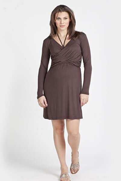 MOMIDEA Lycralı Koton Yumuşacık Bir Kumaştan Hamile Ve Emzirme Elbisesi