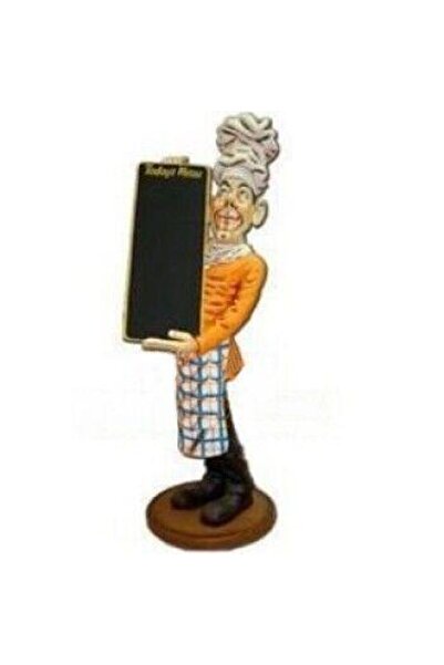 Ems Restoran Kafeterya Lokanta Büfe Için Menü Tahtalı Aşçı Mankeni