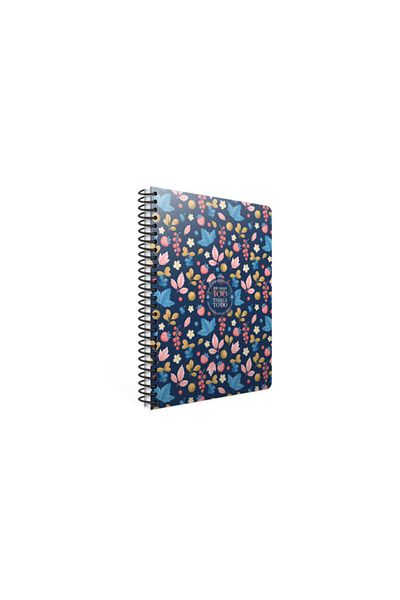 Gıpta 100 lucruri Copertă rigidă în spirală 100 coli 19x26 cm Caiet în carouri