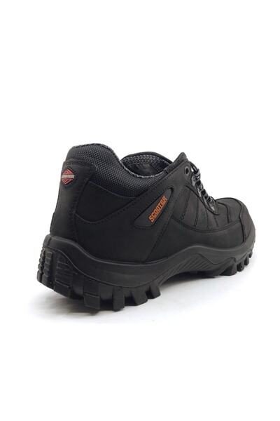 Scooter Siyah Su Geçirmez Hakiki Deri Erkek Bot Ayakkabı M1460